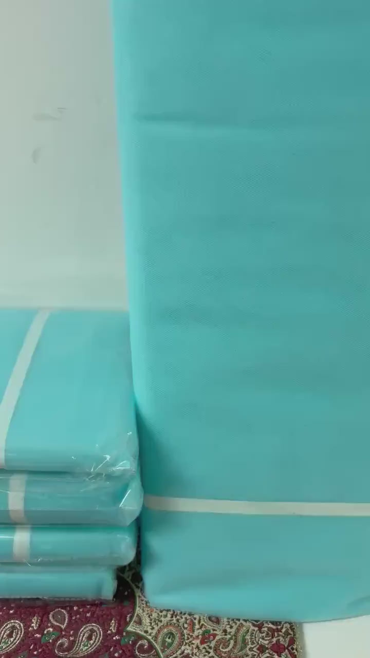 Illusion Tulle Fabric - Aqua 22- 54" Width - 40 Yards