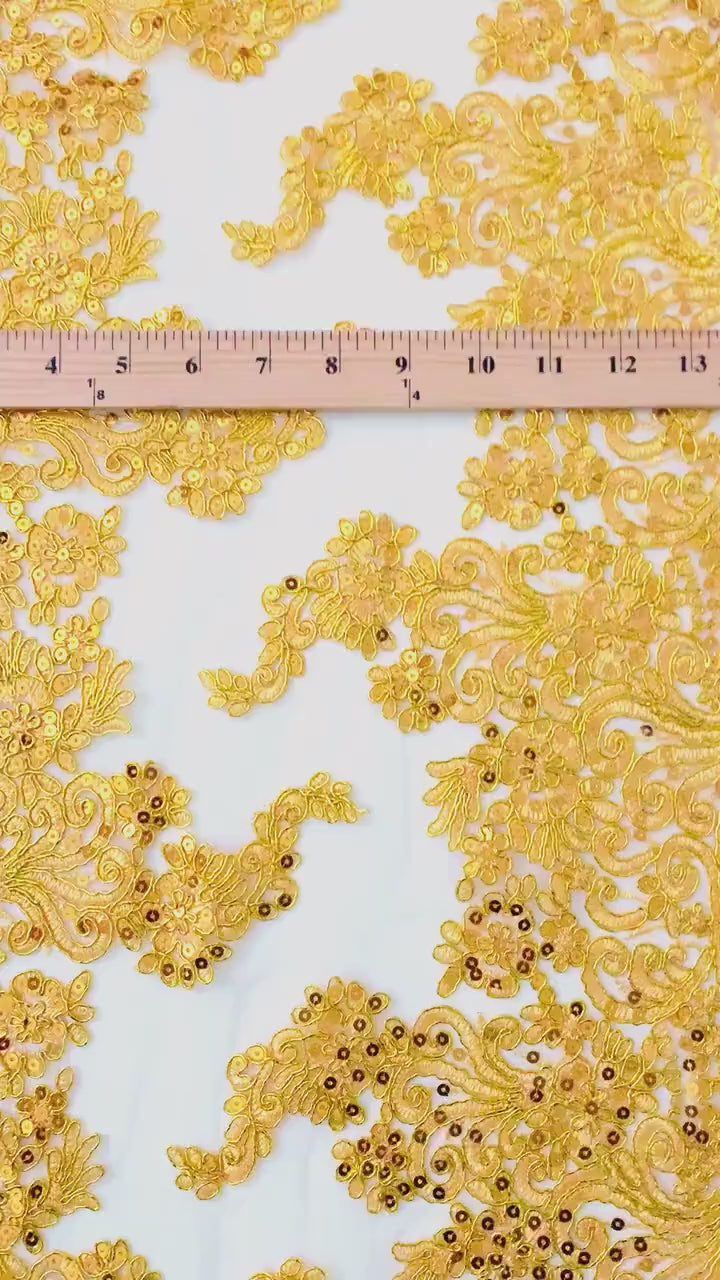 Yellow color Lace 15” for table runner