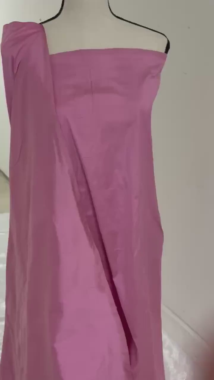 100% silk Dupioni Taffeta width 54" color Dusty Rose . Machine made, fabric has slubbed. more information in description. item # 2