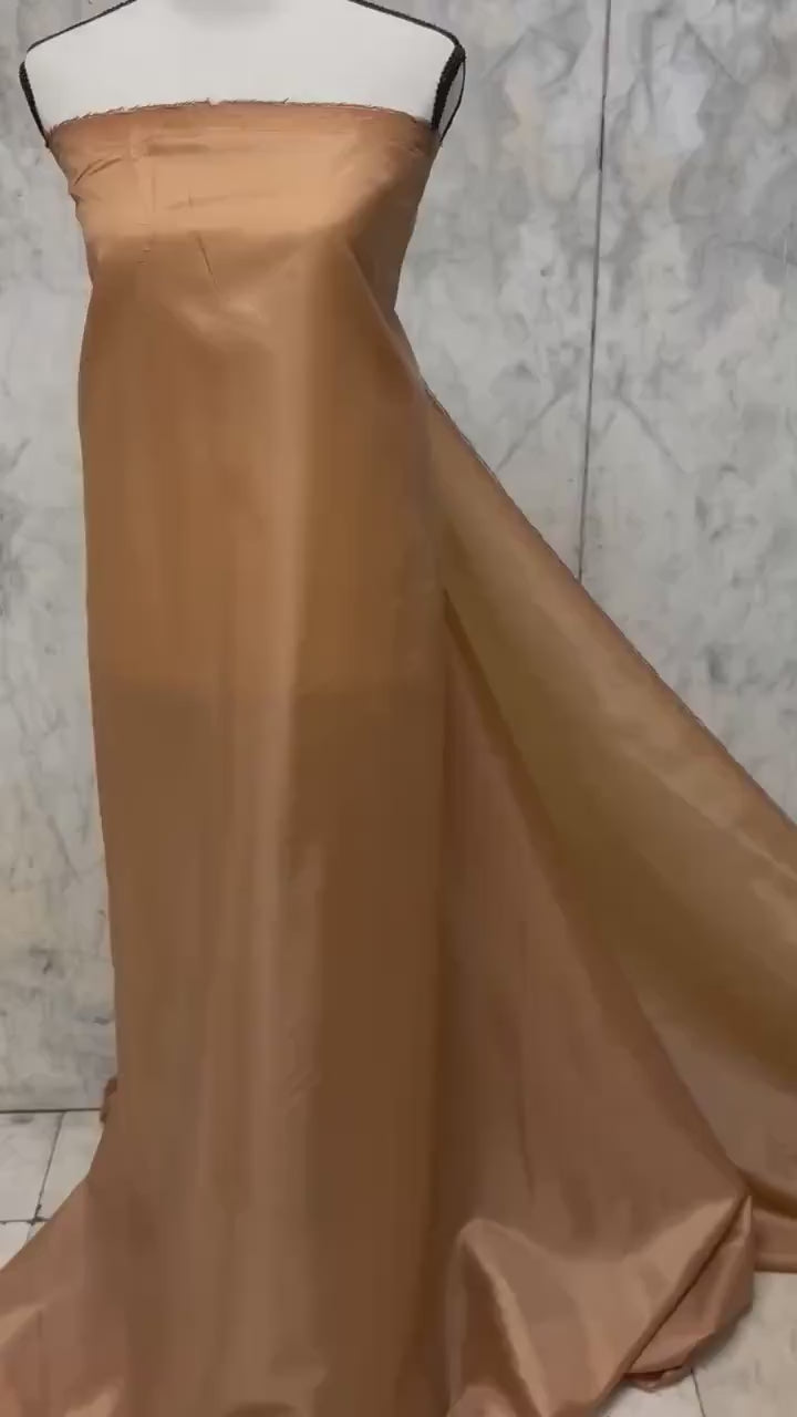 Poly Lining Fabrics - Light Brown - 60" Width