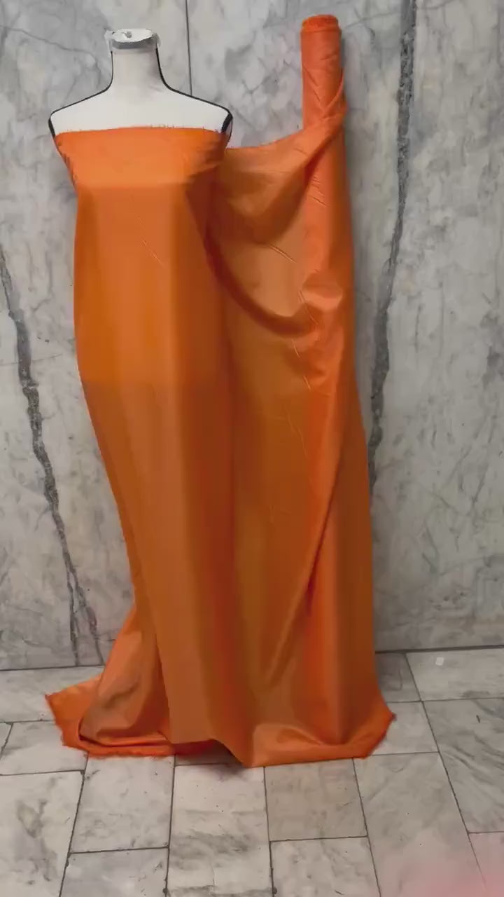 Poly Lining Fabric - Orange - 58" Width
