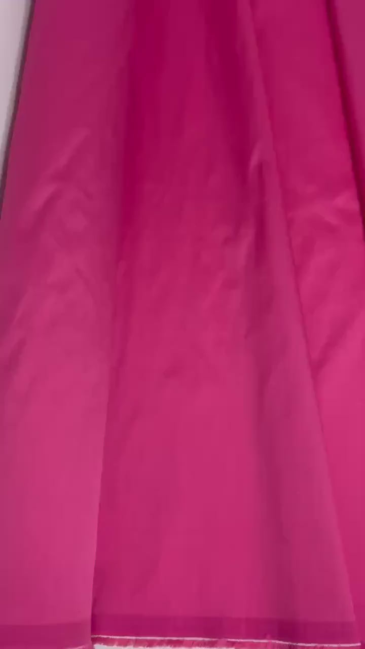 A 2 yards cut Fuchsia Taffeta fabric . width 58" polyester, great for party dress. FREE sample. cut by 2 yards increment continuous.