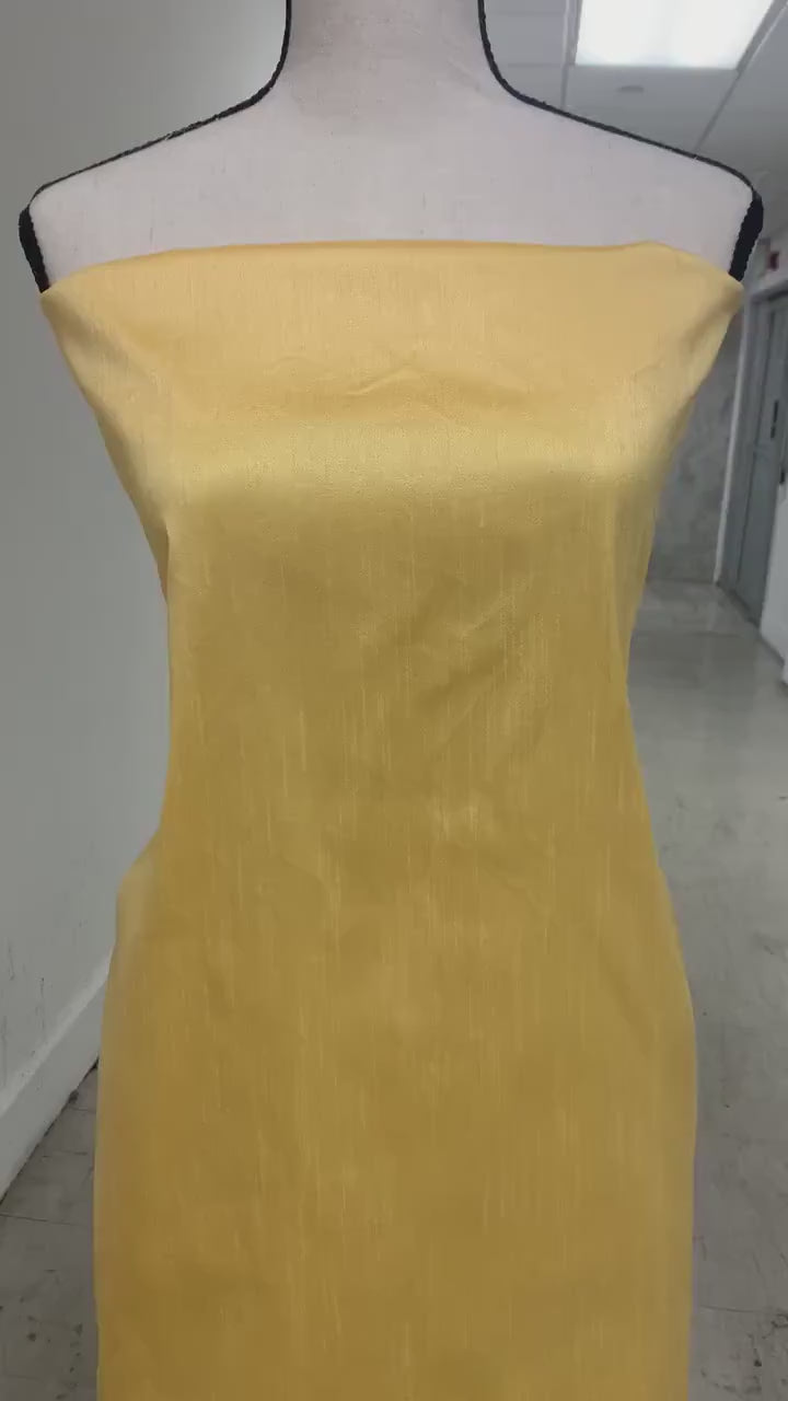 Dupioni shantung fabric. width 54 inches. color light gold, sell by yard