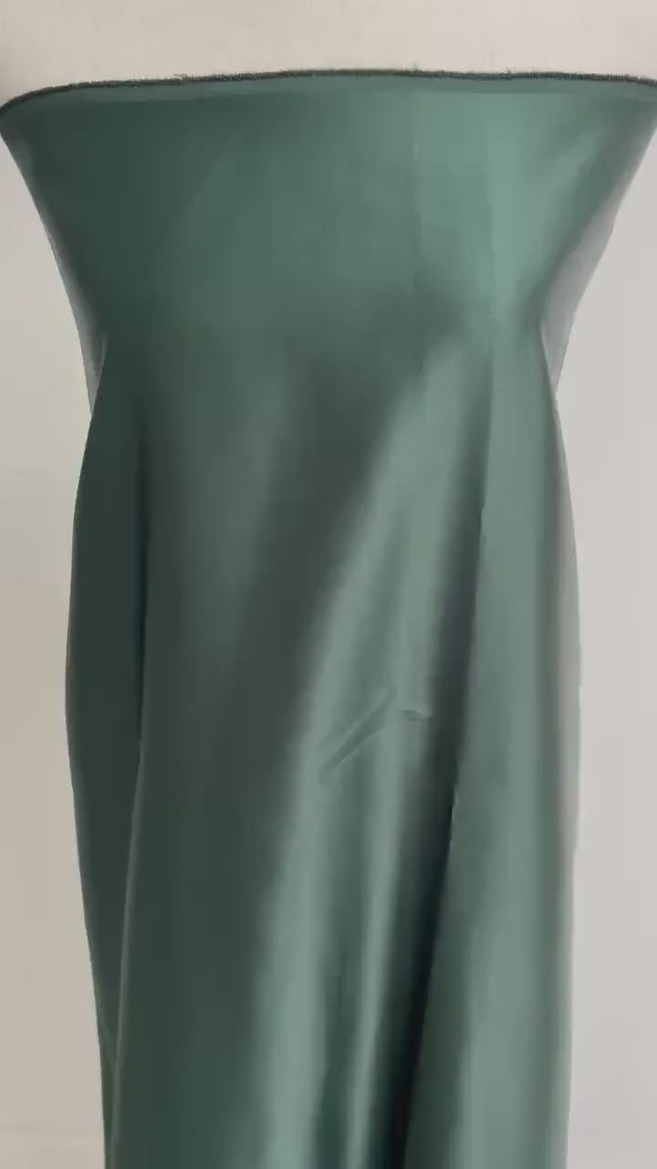 2.5 Yards Dull Bridal satin fabric - Hunter Green  - 58" Width
