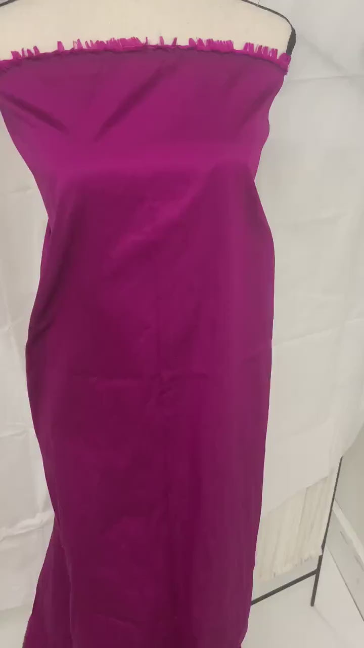 Magenta color Taffeta fabric, great item for party dress, Bridesmaid. free sample. Sells in 1-yard increments, continuous.