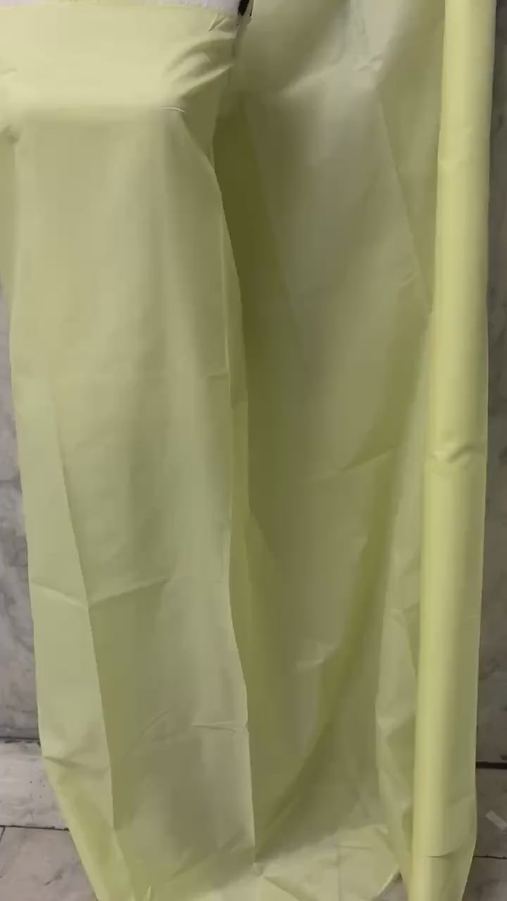 Poly Lining Fabrics - Yellow - 60" Width