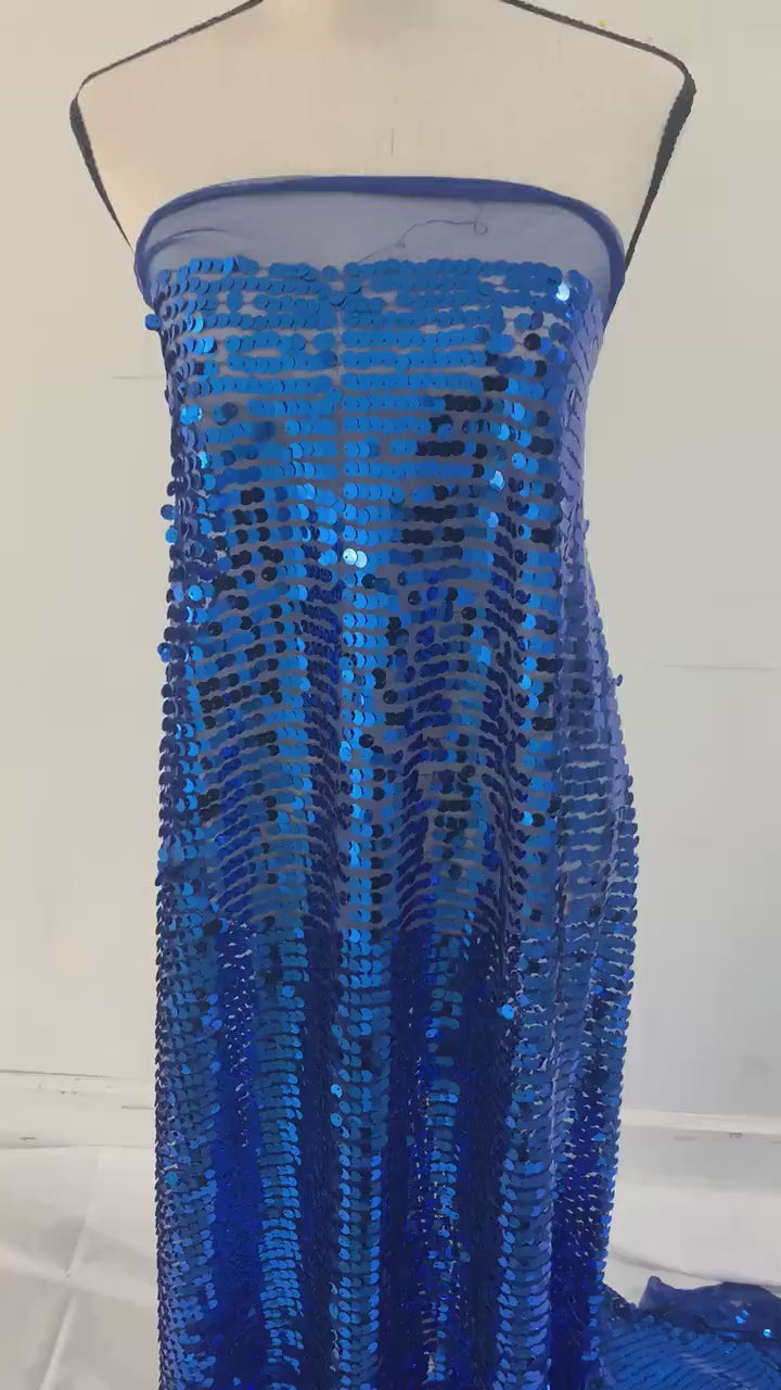 1 piece 5 yards cut sequence Royal color