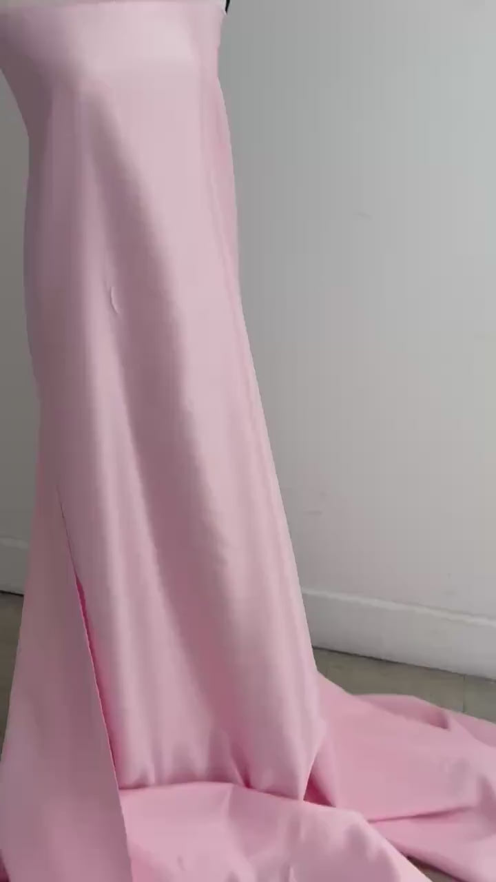 Dull Bridal satin fabric - Pink - 58" Width - Ref. Nas
