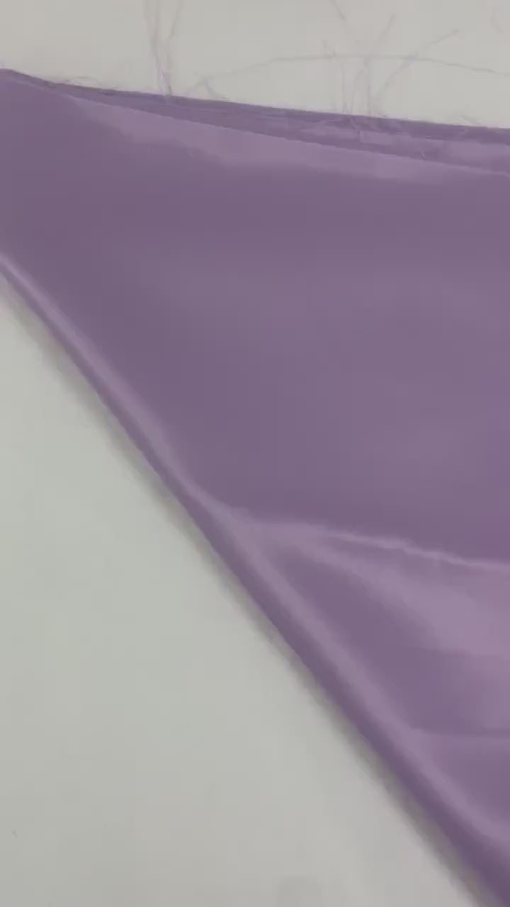 1 piece 3 yards Color Lilac Bridal satin fabric, width 58", Polyester, Dull italian satin. Bridesmaid fabric, craft, Free sample