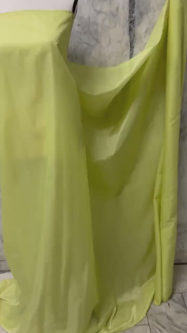 Poly Lining Fabrics - Sage Yellow - 60" Width