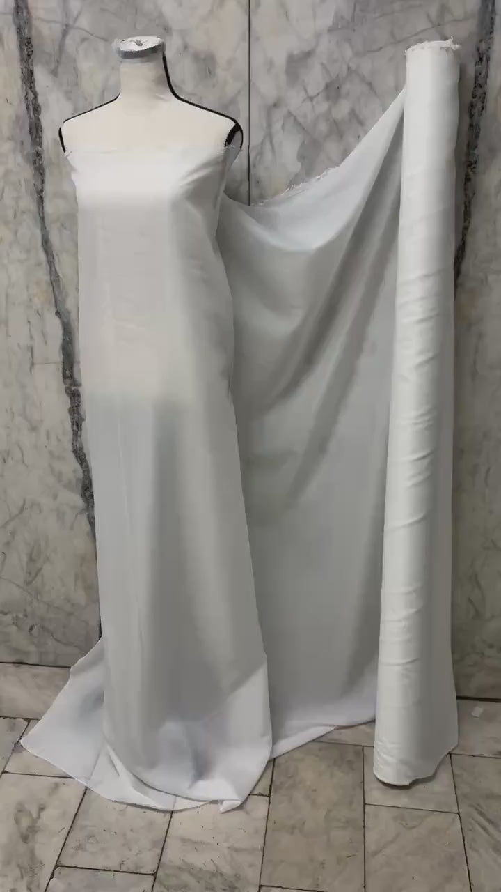 Poly Lining Fabric - White - 58" Width