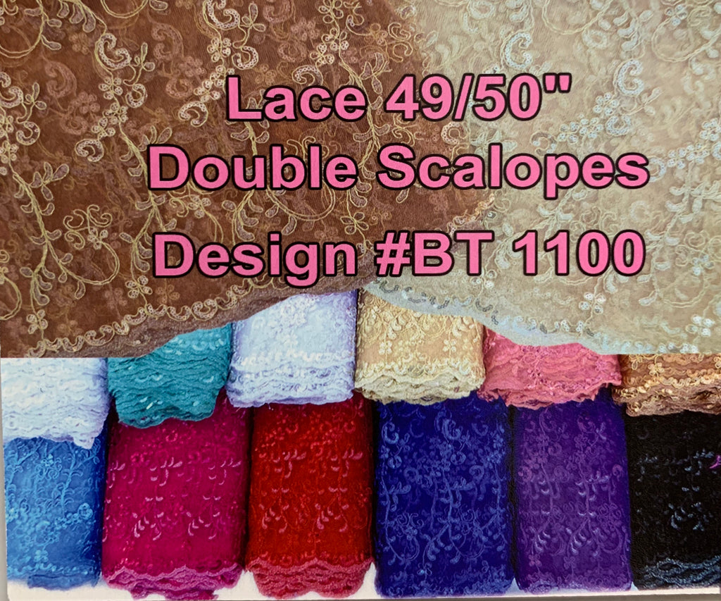 Lace embroidery sequence 49/50" Design ot1100