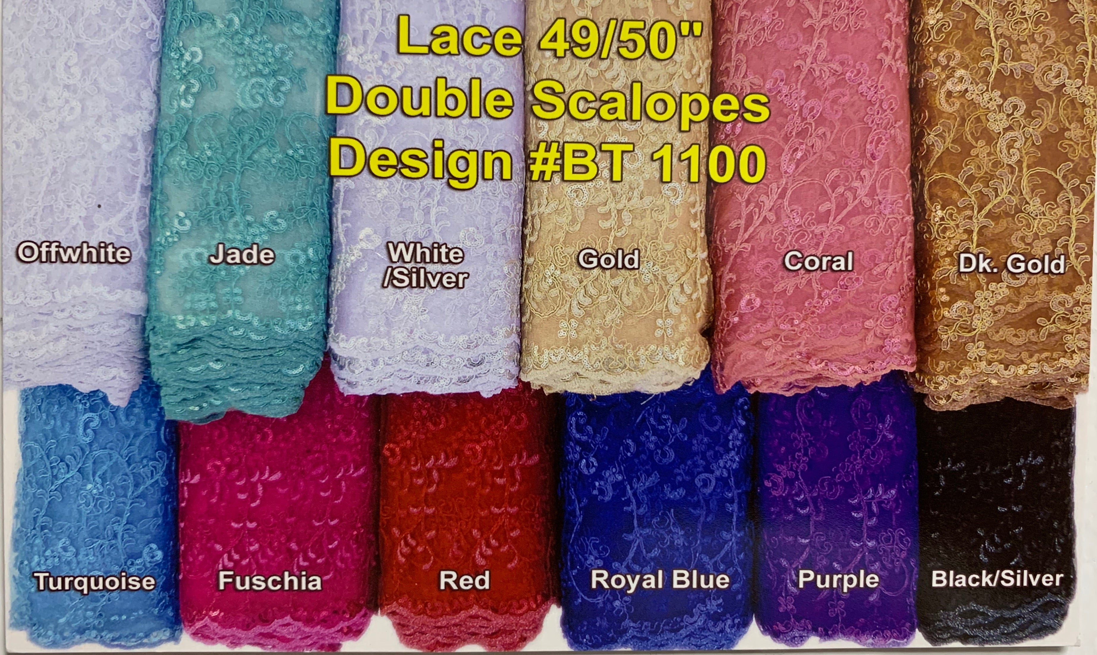 Lace embroidery sequence 49/50" Design ot1100