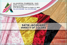 Load image into Gallery viewer, Satin jacquard fabric