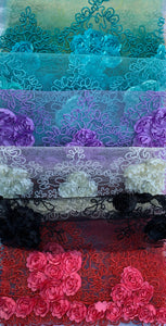 Lace fabric design 91313