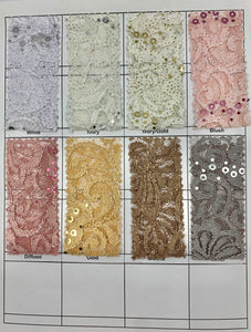 Lace fabric design T-325