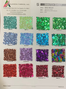 Sequin mesh fabric