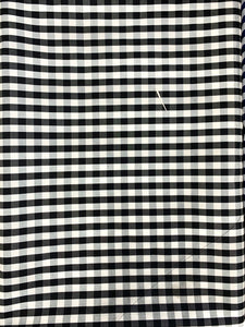Broadcloth checker print fabric