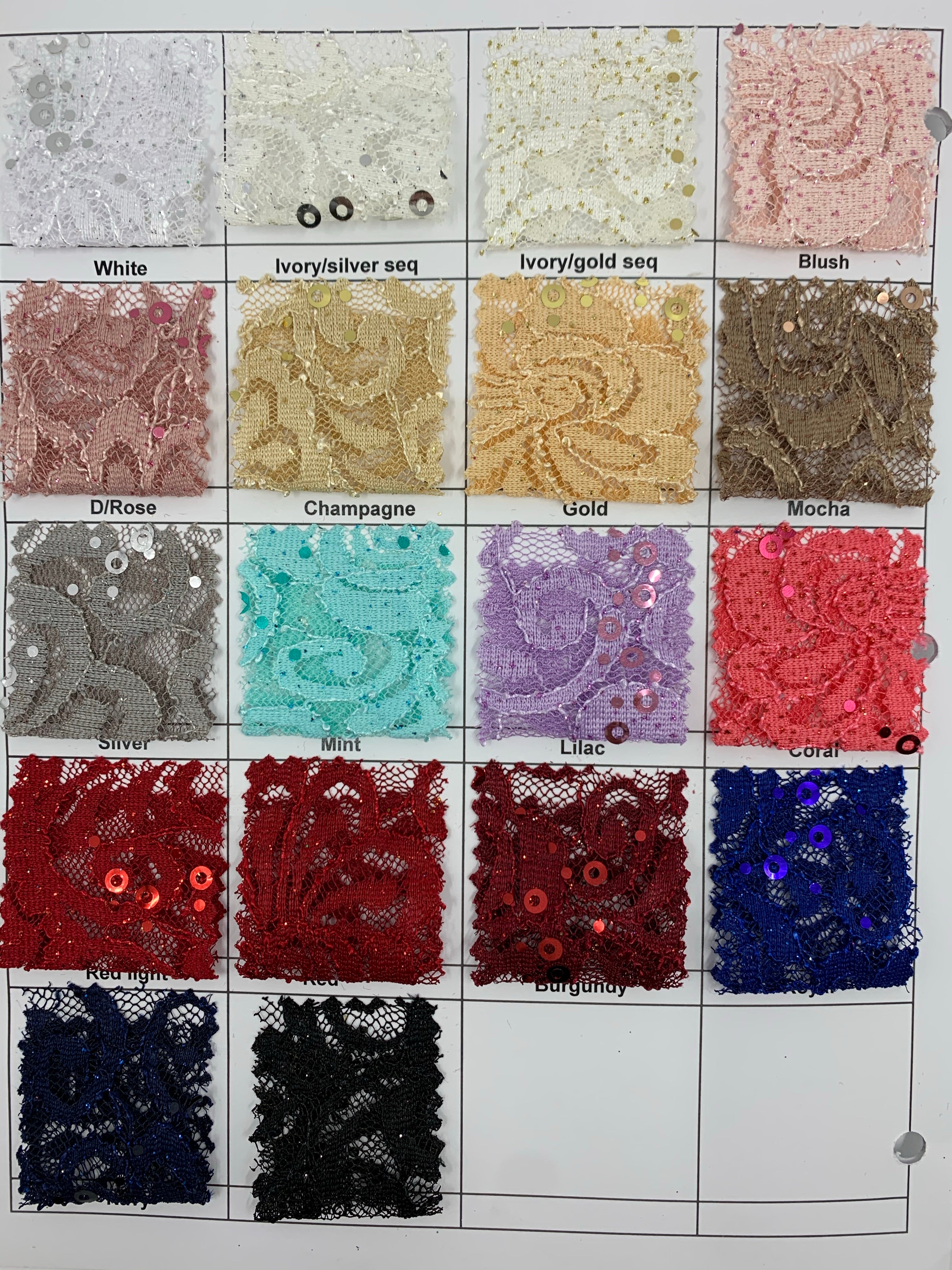 Lace fabric design T-325