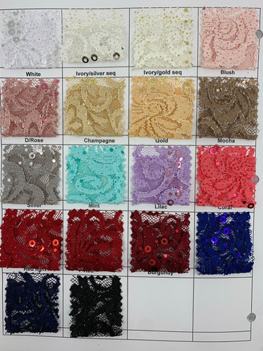 Lace fabric design T-325
