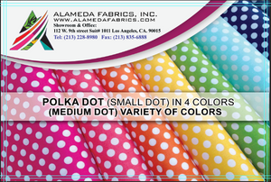 Polka dot design fabric