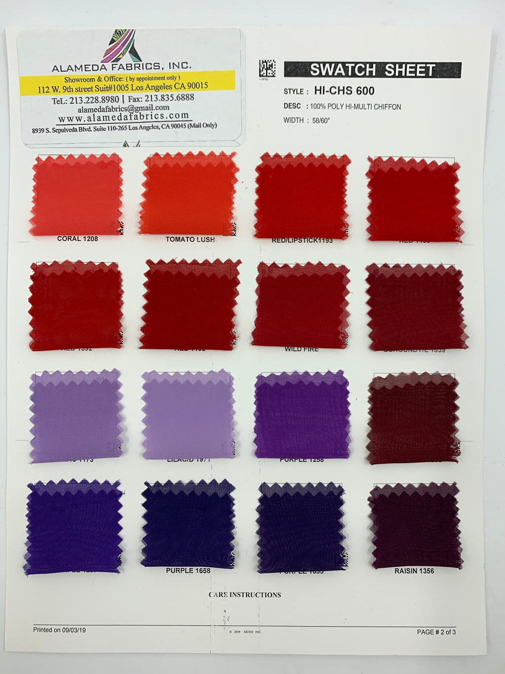 Chiffon 58/60" (k)