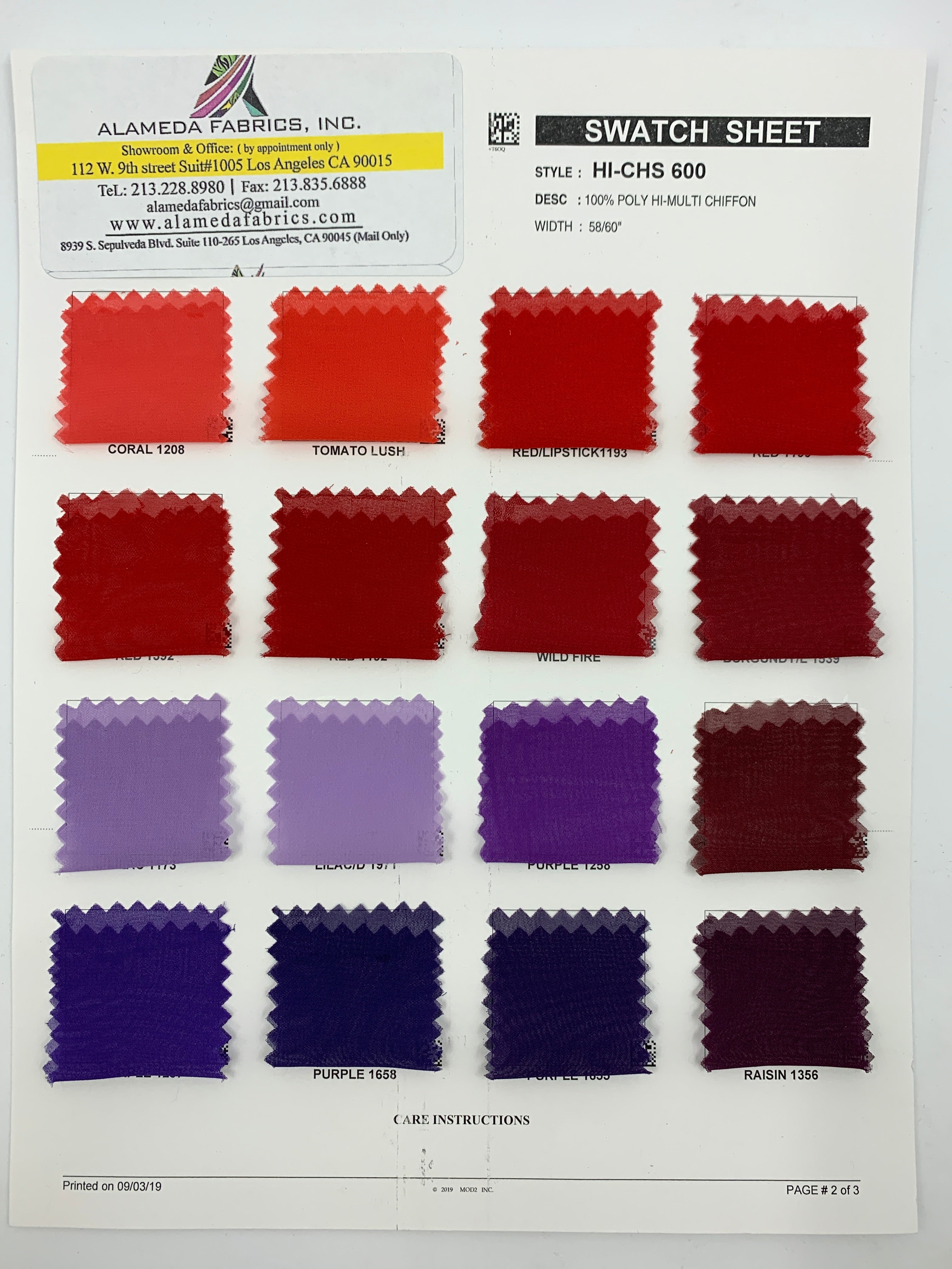 Chiffon 58/60" (k)