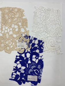 Lace fabric design Guipure