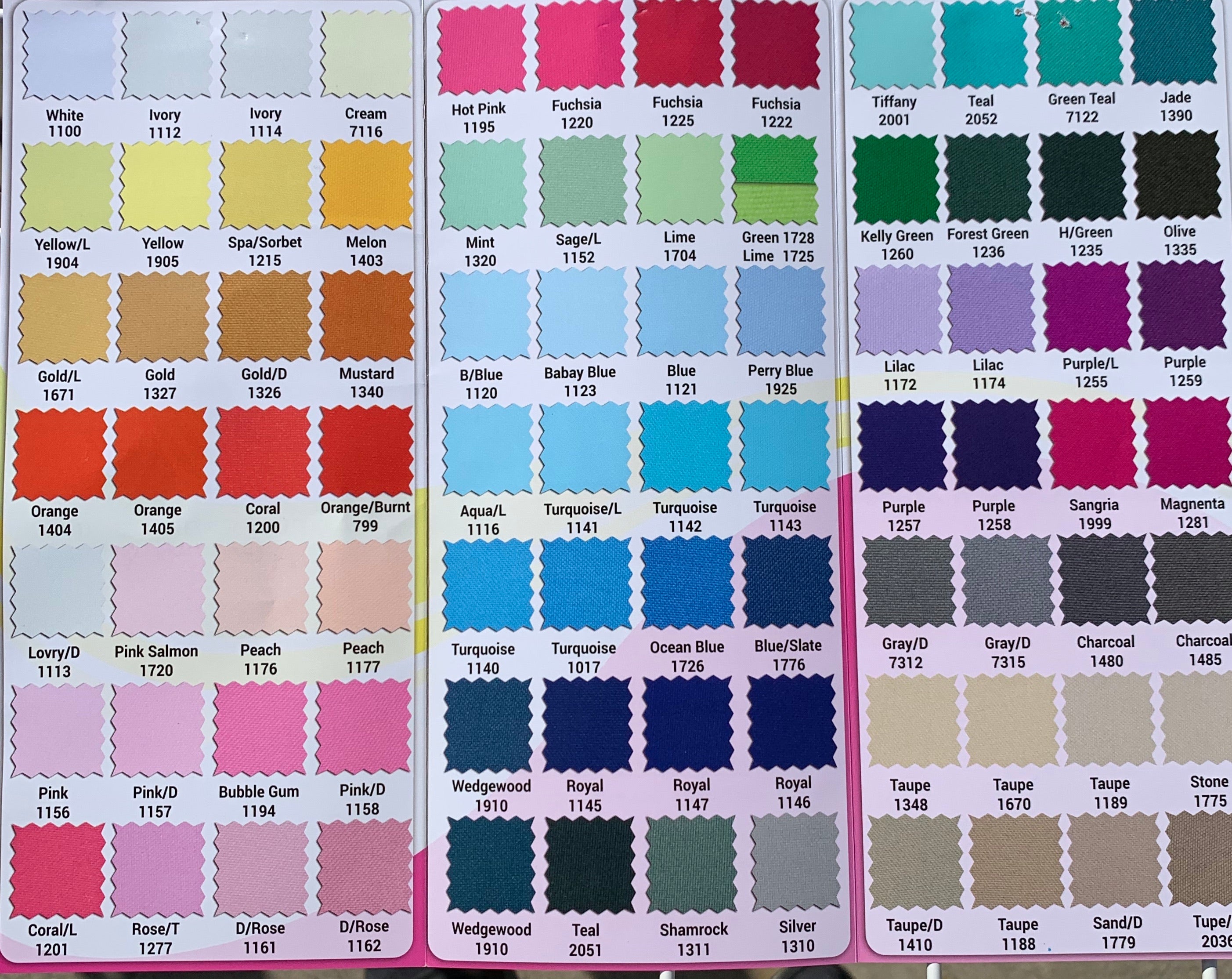 Poplins Fabrics 60”