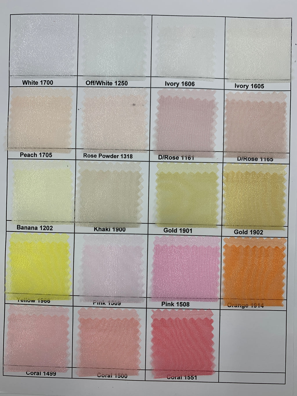Organza crystal