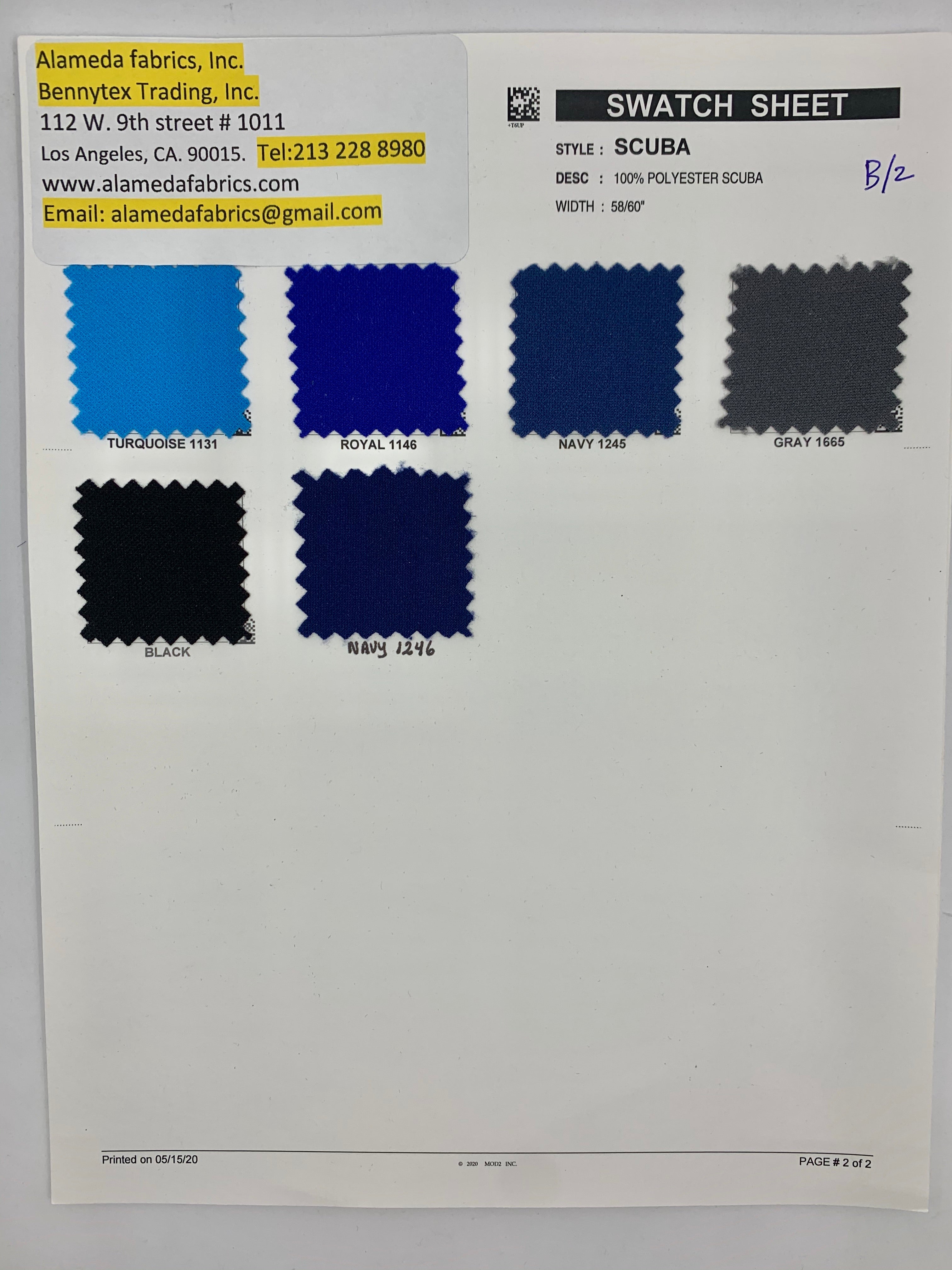 Scuba fabric