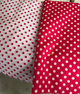 Polka dot design fabric