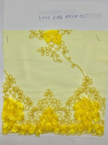 Lace fabric embroidery mesh 025