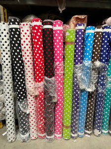 Polka dot design fabric