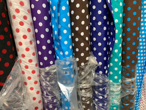 Polka dot design fabric