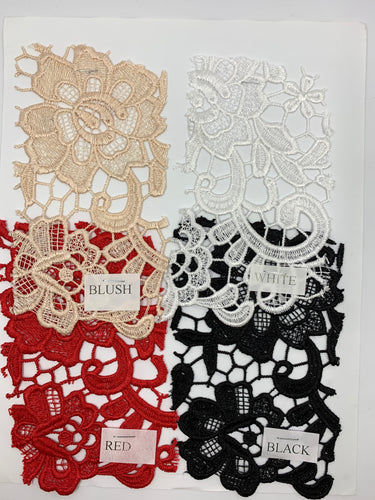 Lace fabric design Guipure