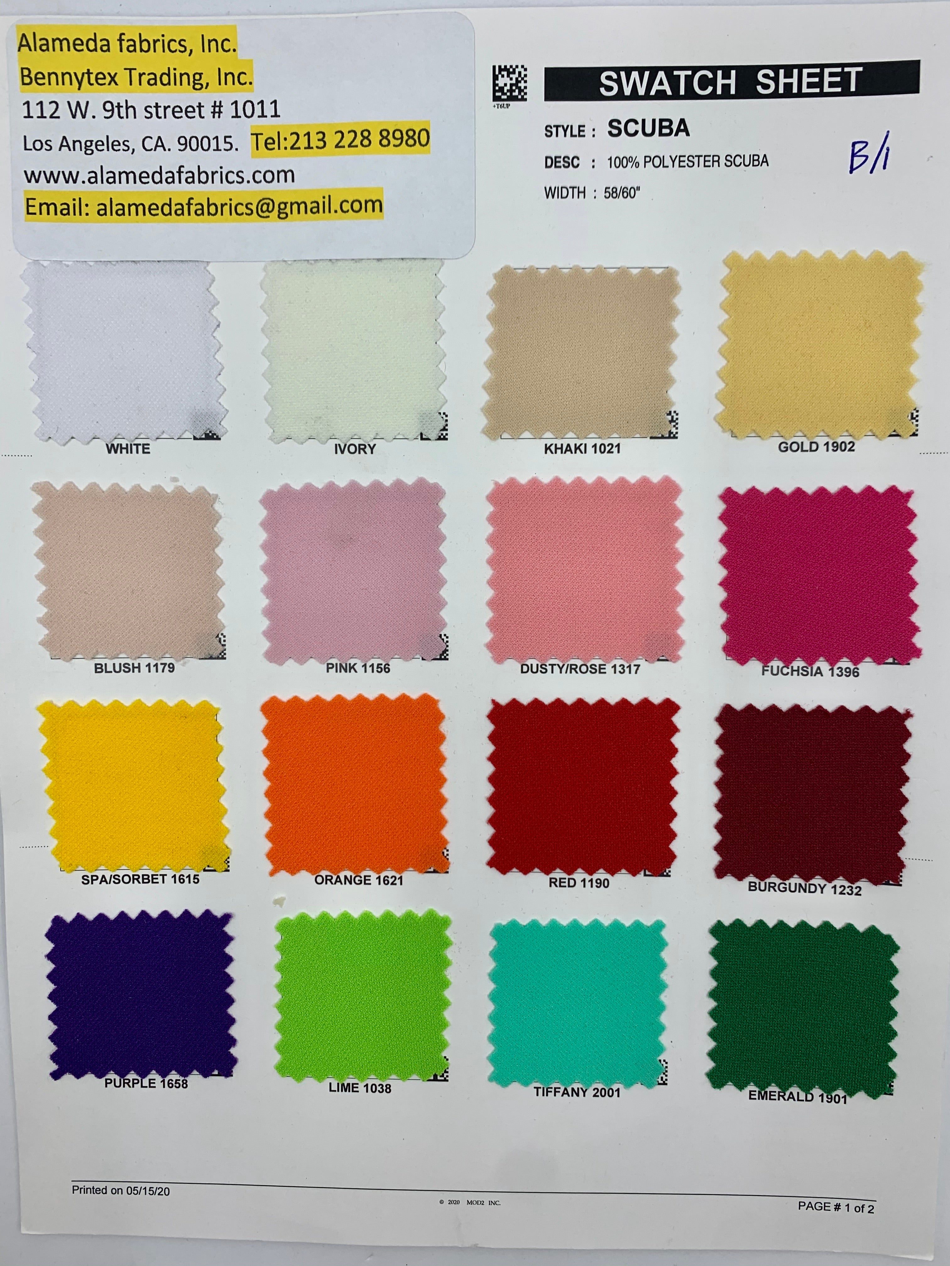 Scuba fabric